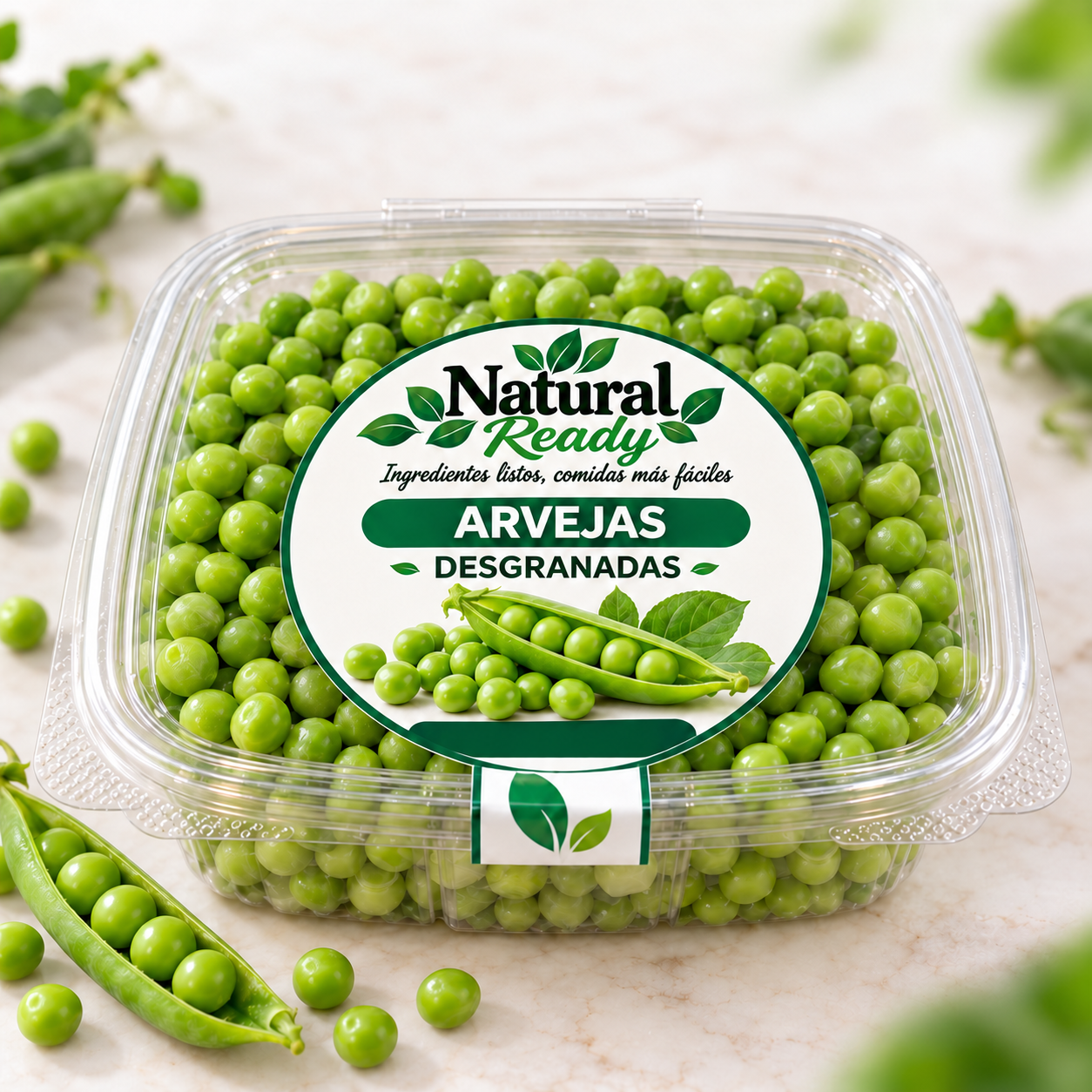 Arvejas desgranadas, presentación Natural Ready